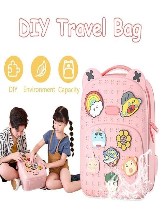 Oupstrive School Bags for Girls Waterproof Material for Fun Loving Kids School Bag, Eco-Friendly School Bags for Boys and Girls with a Tic Tac Moveable Trinkets Backpack gift for kids - Image 5